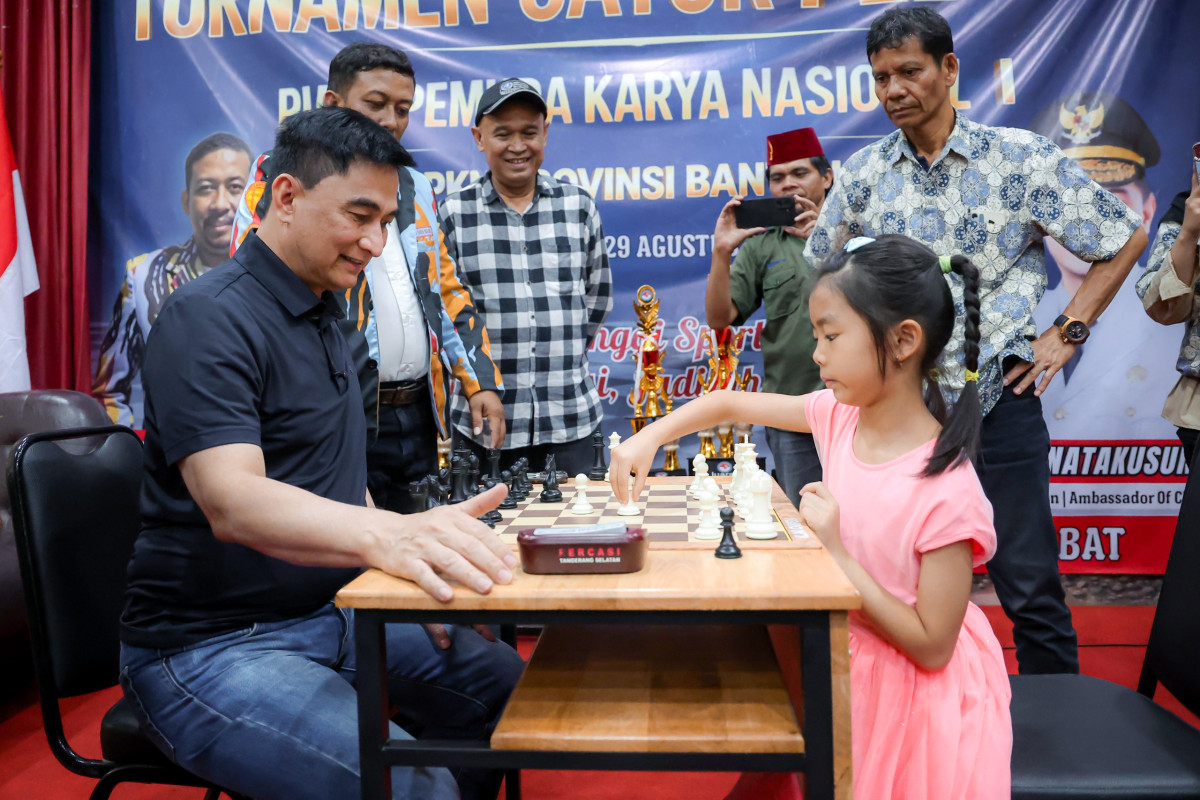 Buka Turnamen Catur Pelajar, Dimyati Natakusumah Berharap Lahir Grandmaster dari Banten